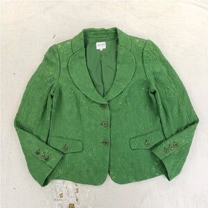 ARMANI COLLEZIONI Women’s Green blazer. Size 8.